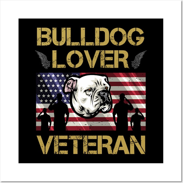 Veteran American Bulldog Lover Wall Art by IPRINT